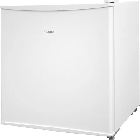 BOXED ABODE TABLE TOP MINI FRIDGE WHITE FREESTANDING 43 LITRE CAPACITY WITH REVERSIBLE DOOR & ICE BOX, ADJUSTABLE FEET & 1 WIRE SHELF ATTF0E1W (WHITE)