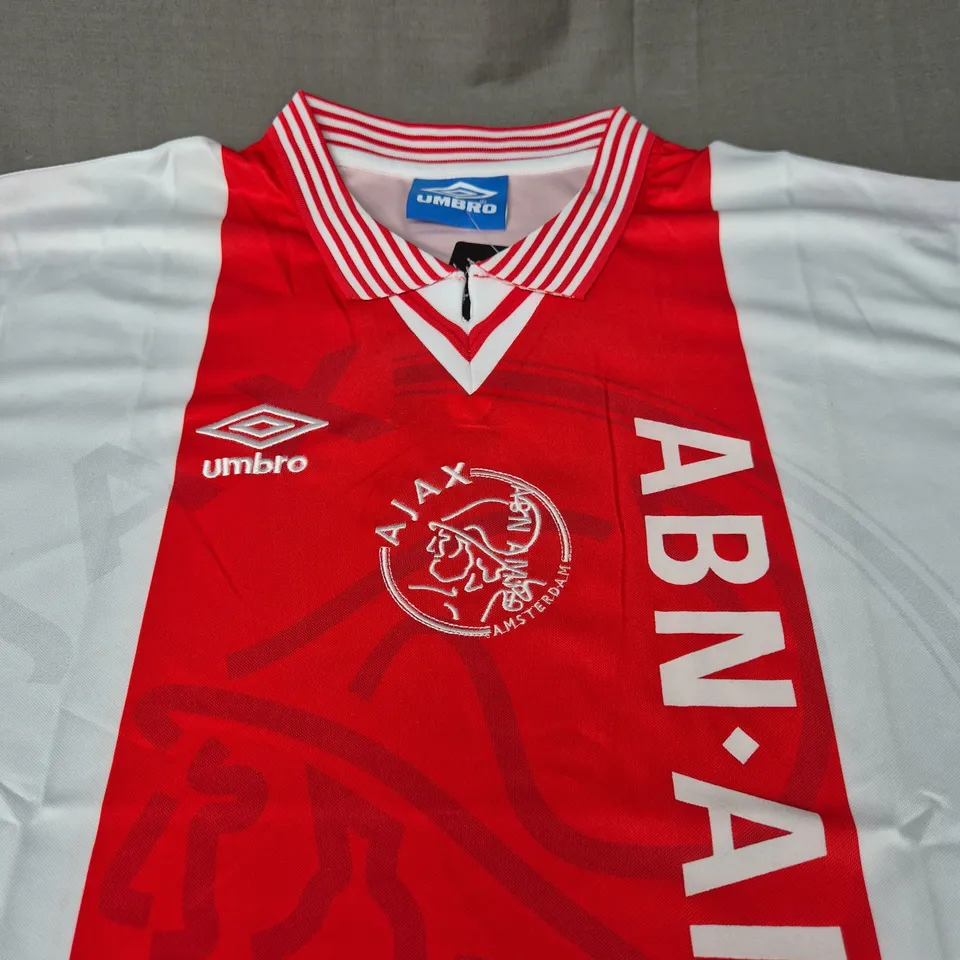 RETRO AJAX FC HOME JERSEY SIZE 2XL