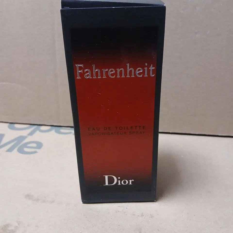 BOXED DIOR FAHRENHEIT EAU DE TOILETTE 100ML