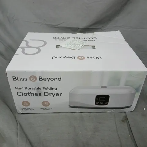 BOXED BLISS & BEYOND MINI PORTABLE FOLDING CLOTHES DRYER
