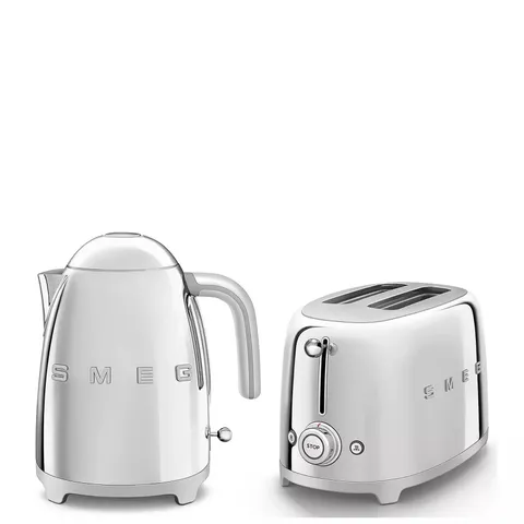 SMEG 50S RETRO STYLE KETTLE AND 2-SLICE TOASTER
