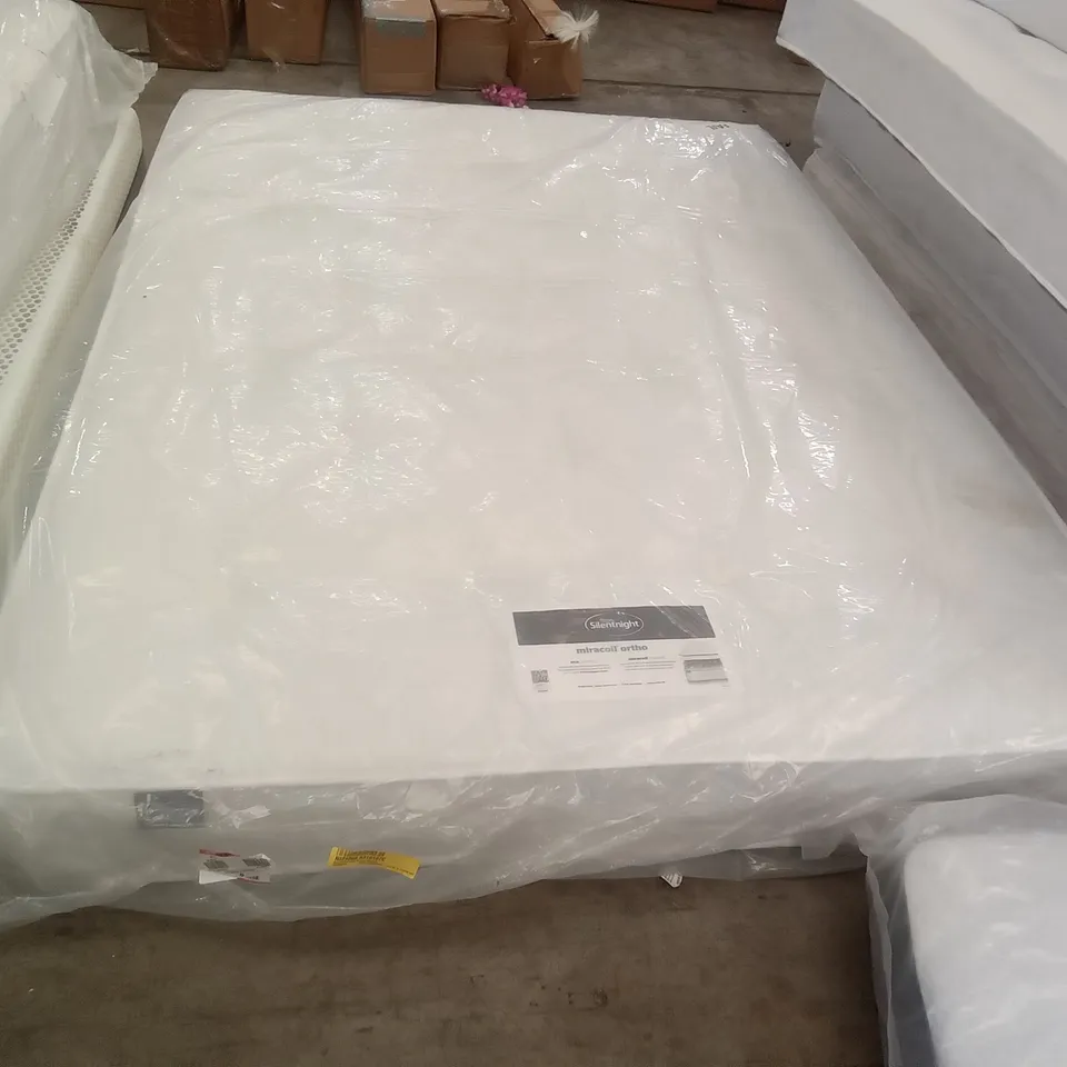 QUALITY BAGGED 5' KINGSIZE SILENTNIGHT ECO COMFORT MICROCOIL ORTHO MATTRESS