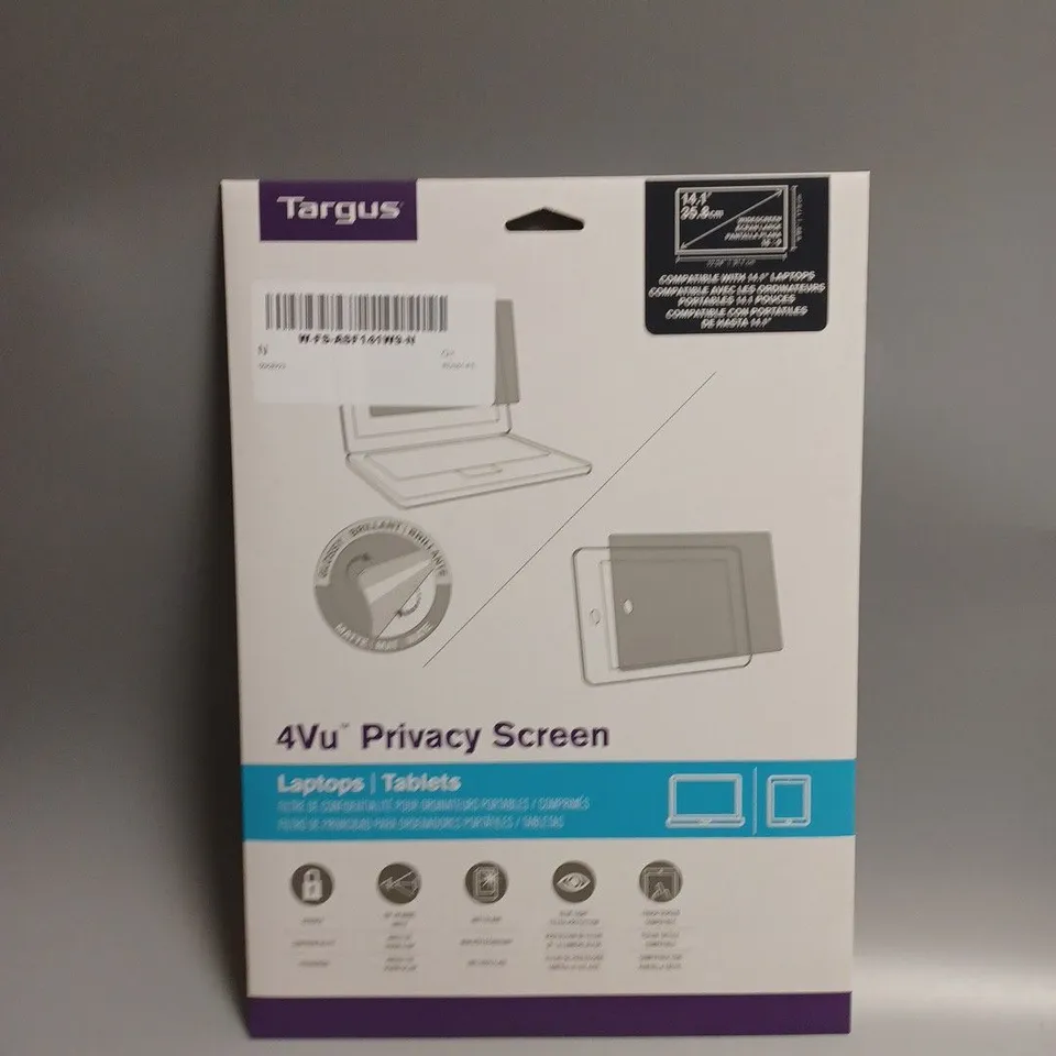 TARGUS 4VU PRIVACY SCREEN LAPTOPS/TABLETS FOR 14.1" SCREEN