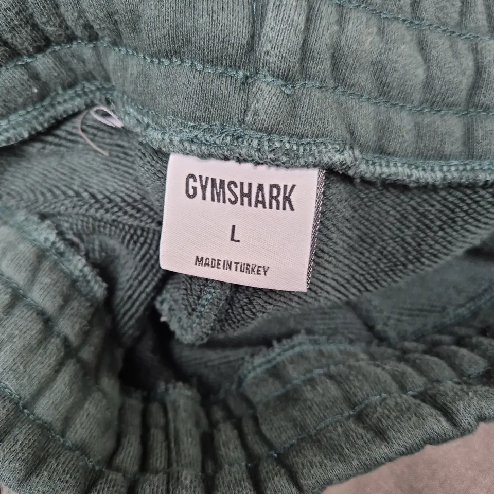 GYMSHARK JOGGERS – GREEN, SIZE L 