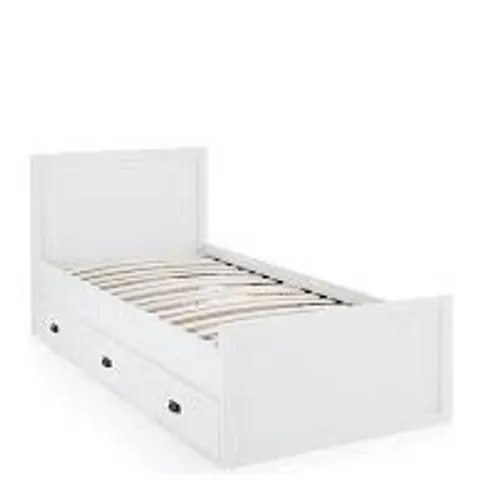 BOXED JACKSON SINGLE BED  - WHITE (2 BOXES)