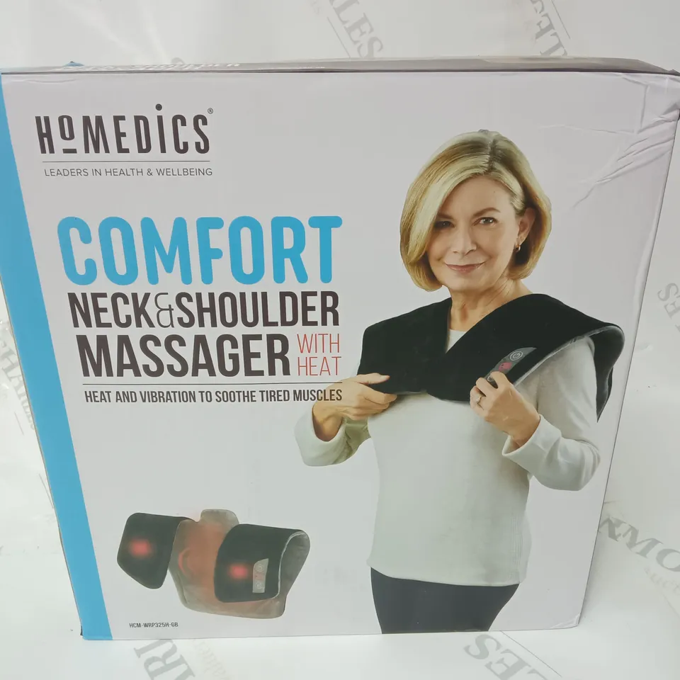 BOXED HOMEDICS COMFORT NECK & SHOULDERS MASSAGER WITH HEAT