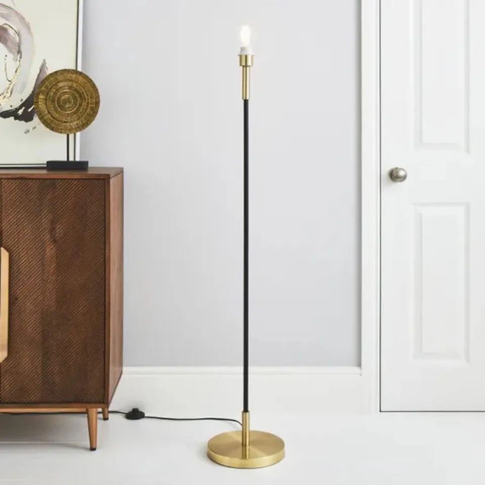 BOXED CLARA METAL FLOOR LAMP BASE