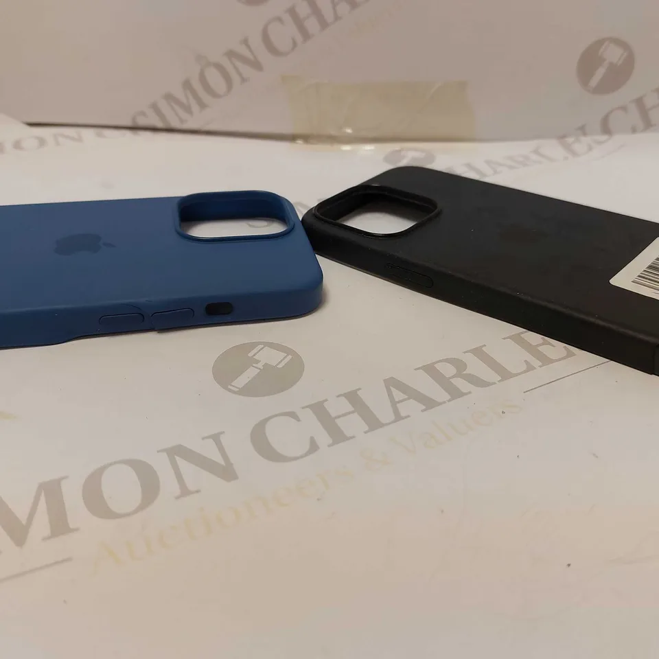 BOX OF APPROX 10 APPLE IPHONE CASES FOR ASSORTED PHONES IN VARIOUS COLOURS 