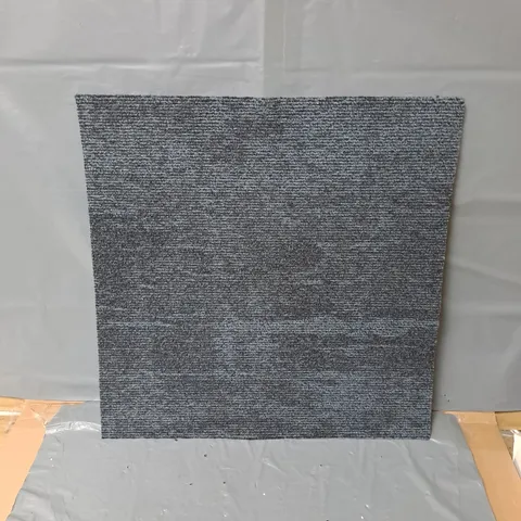 APPROXIMATELY 18 50x50 NAVY CARPET FLOOR TILES - COLLECTION ONLY