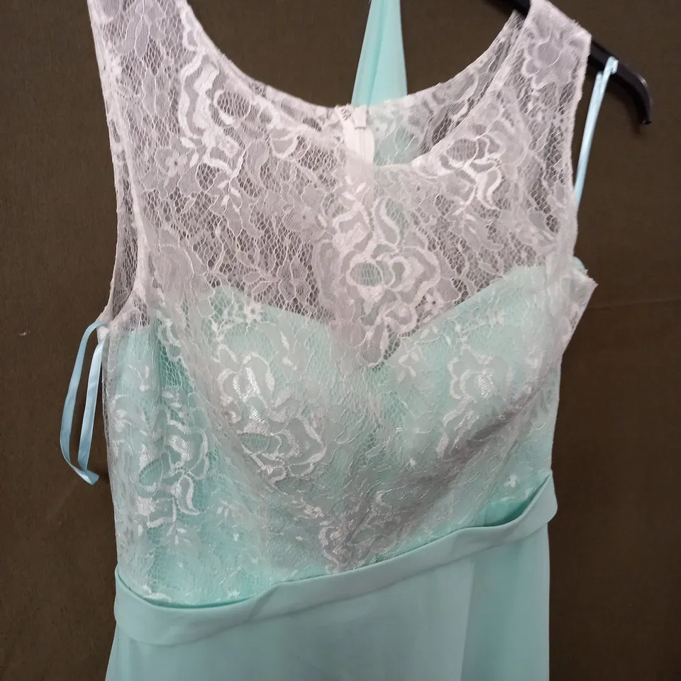 SERENADE GREEN LACE OVERLAY DRESS - 14
