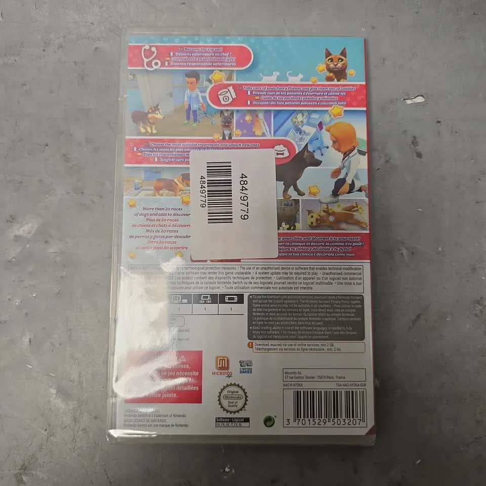 SEALED PET CLINIC CATS & DOGS FOR NINTENDO SWITCH 