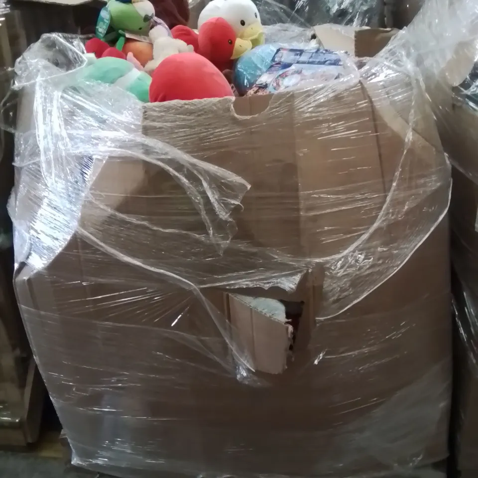 PALLET CONTAINING A LARGE QUANTITY OF TEDDYS AND PLUSHIES