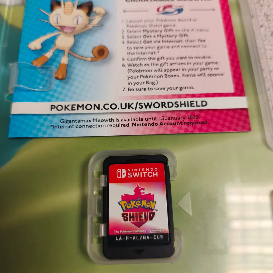 NINTENDO SWITCH POKÉMON SHIELD GAME CARD – EU REGION