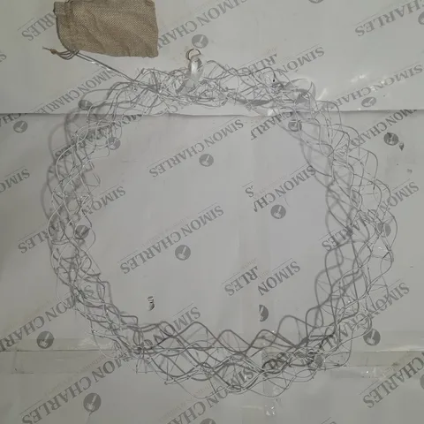 KELLY HOPPEN WHITE LIGHT UP WREATH