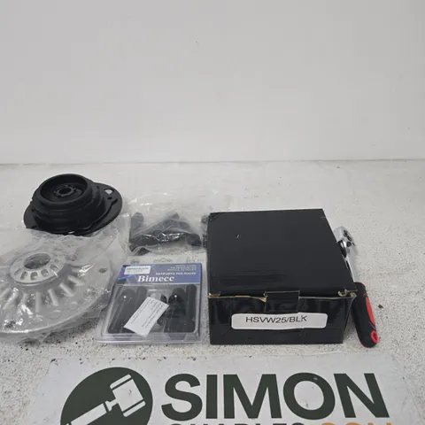APPROXIMATELY 5 ASSORTED ITEMS INCLUDING BIMECC WHEEL LOCKS