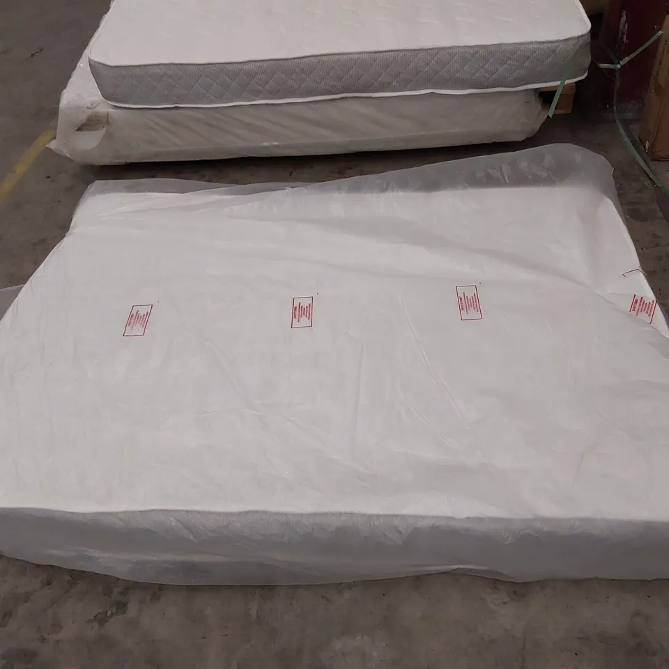 QUALITY BAGGED 4'6" DOUBLE CLOUDS MEMORY SPRUNG OPEN COIL MATTRESS 