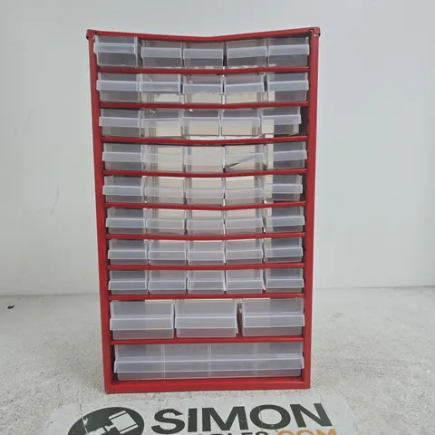 SEALEY RED MULTI-DRAWER PARTS STORAGE CABINET (TOOL ORGANISER)