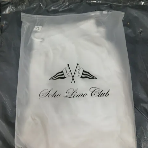 20 BAGGED SOHO LIMO CLUB XL SHORTS IN WHITE 