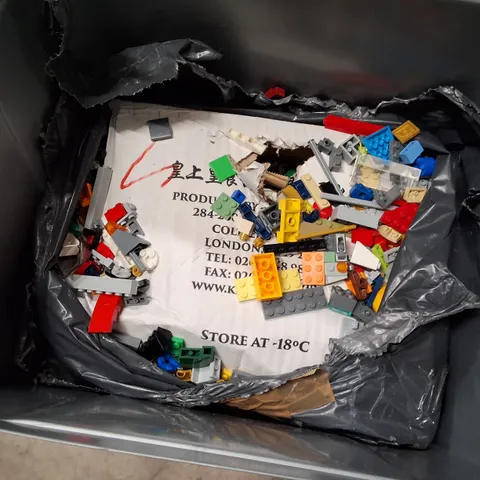 BIN CONTAINING ASSORTED LEGO PIECES