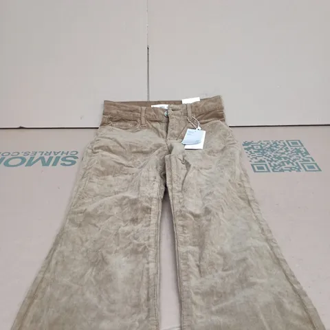 MANGO MID WAIST FLARE CORDUROY JEANS UK 6 TAGGED