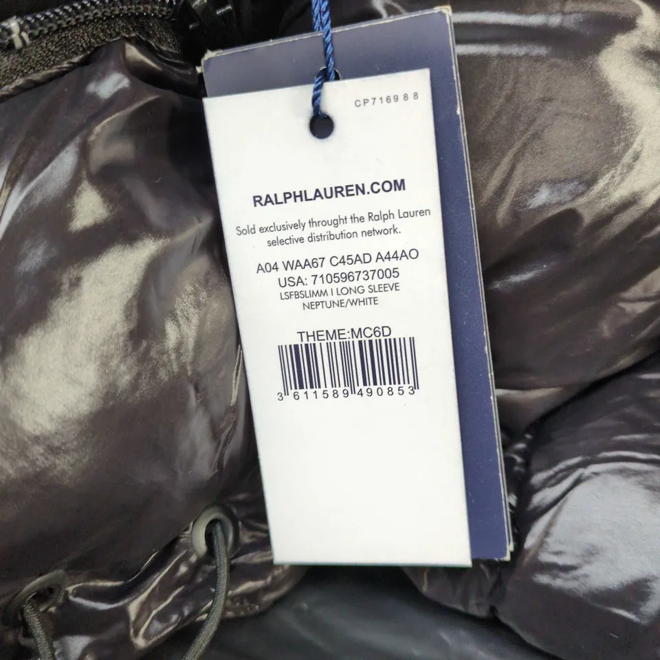 POLO RALPH LAUREN BLACK QUILTED PUFFER JACKET