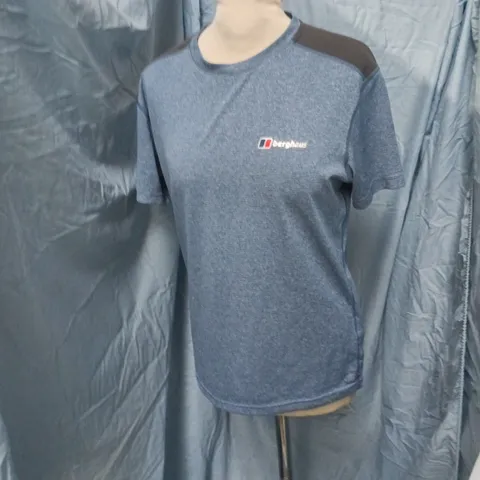 BERGHAUS T-SHIRT β BLUE MARL - UK XS