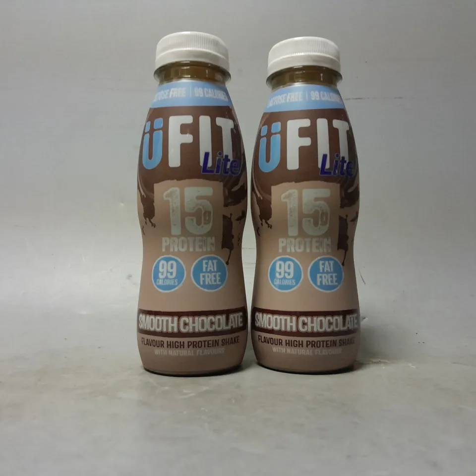 SET OF 2 10 U FIT 15 GRAMS OF PROTEIN SMOOTH CHOCOLATE DRINK 