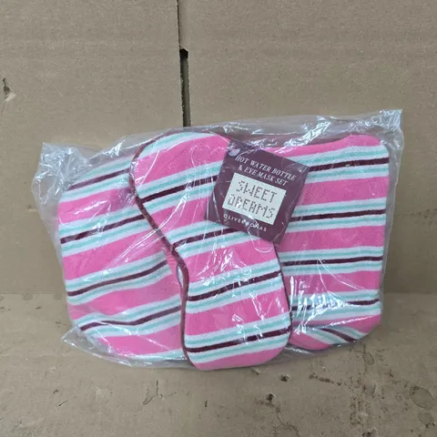OLIVER BONAS HOT WATER BOTTLE & EYE MASK SET 