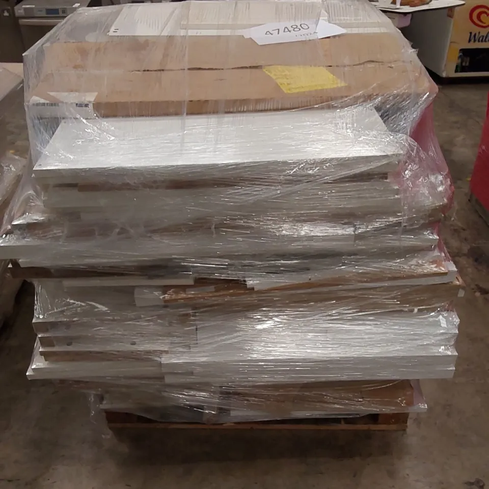 PALLET TO CONTAIN ASSORTED INCOMPLETE FURNITURE PARTS AND PANELS