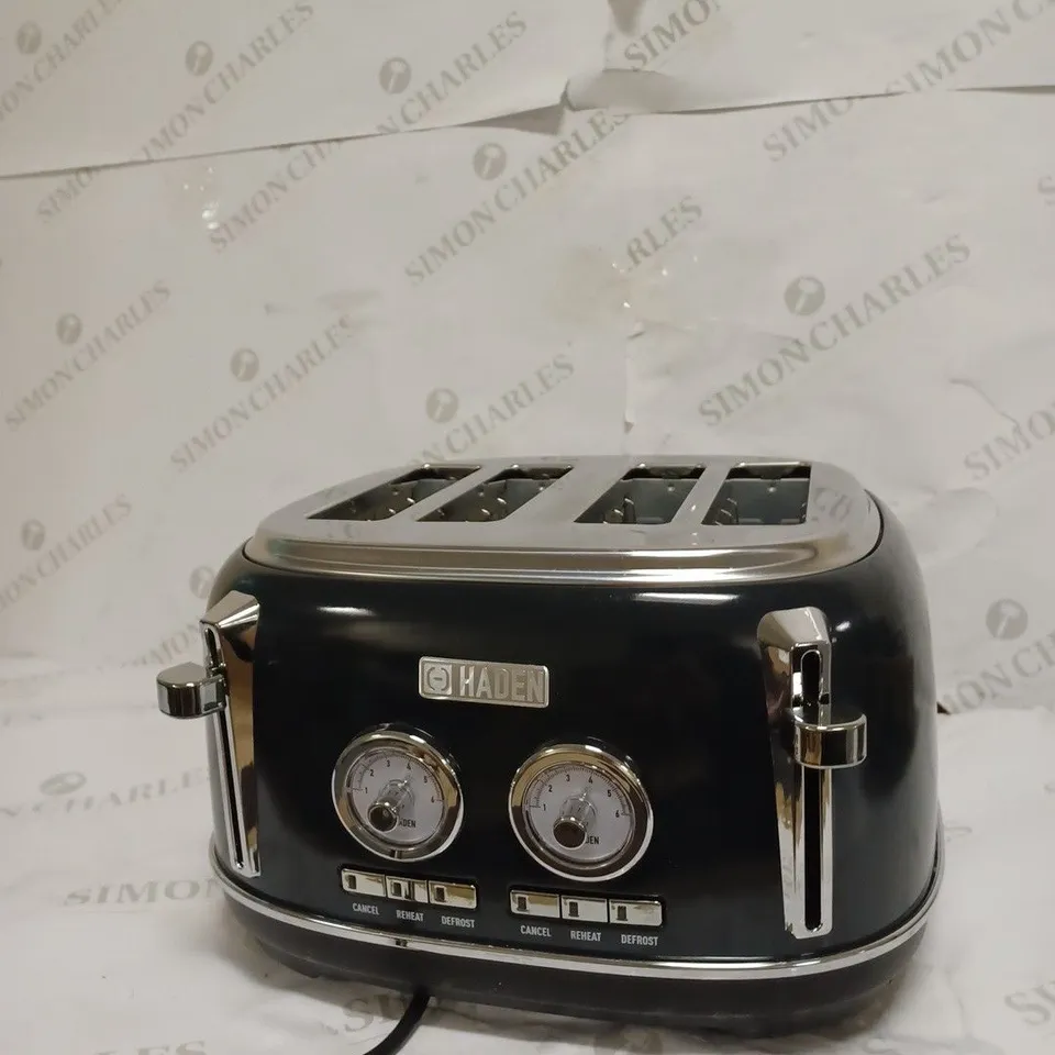 HADEN JERSEY STEEL BLUE TOASTER 4 SLICE – STAINLESS STEEL RETRO TOASTER