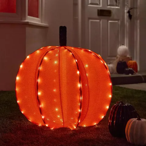 VERY HOME LARGE OUTDOOR PUMPKIN LIGHT HALLOWEEN DECORATION