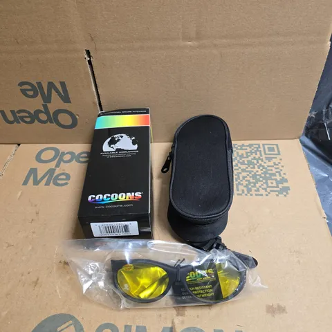 COCOONS LOW VISION FITOVER SUNGLASSES IN CARRY CASE. BOXED