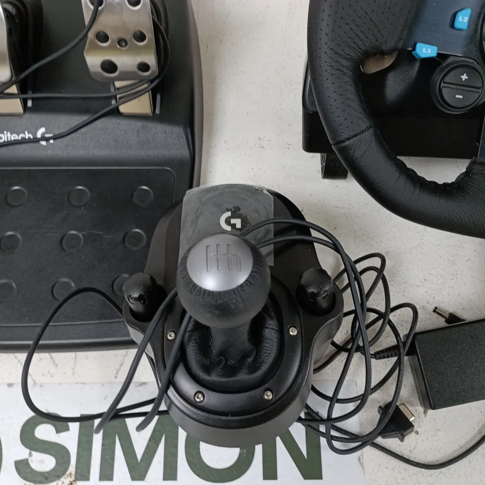 LOGITECH G27 DRIVING FORCE RACING WHEEL WITH PEDALS & GEAR SHIFTER