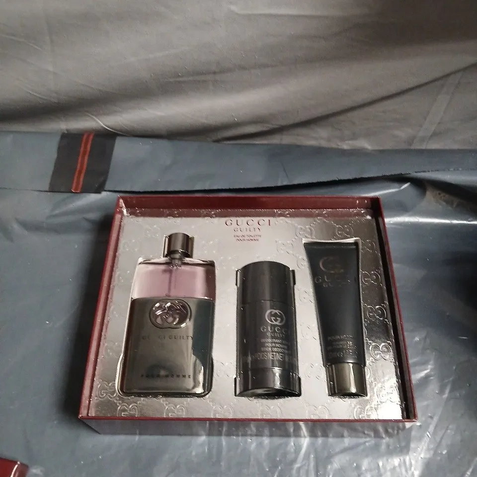 GUCCI BEAUTY GIFT SET – EAU DE TOILETTE, DEODORANT AND SHOWER GEL  (BOXED)