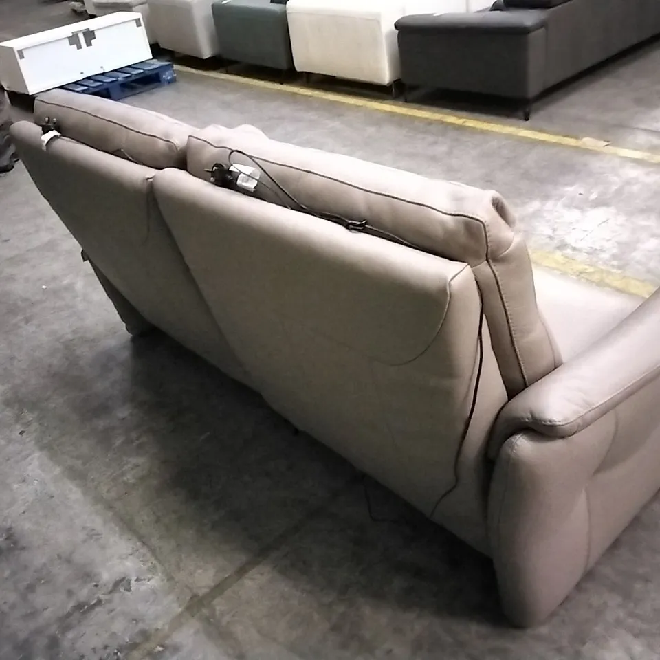 QUALITY DESIGNER ITALIAN MADE CALIA ITALIA 3 SEATER LEATHER POWER RECLINER SOFA