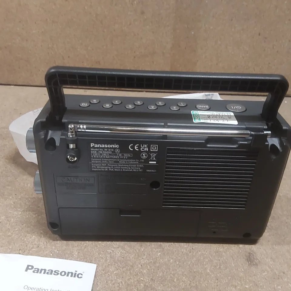BOXED PANASONIC DAB+ RF-D10 RADIO