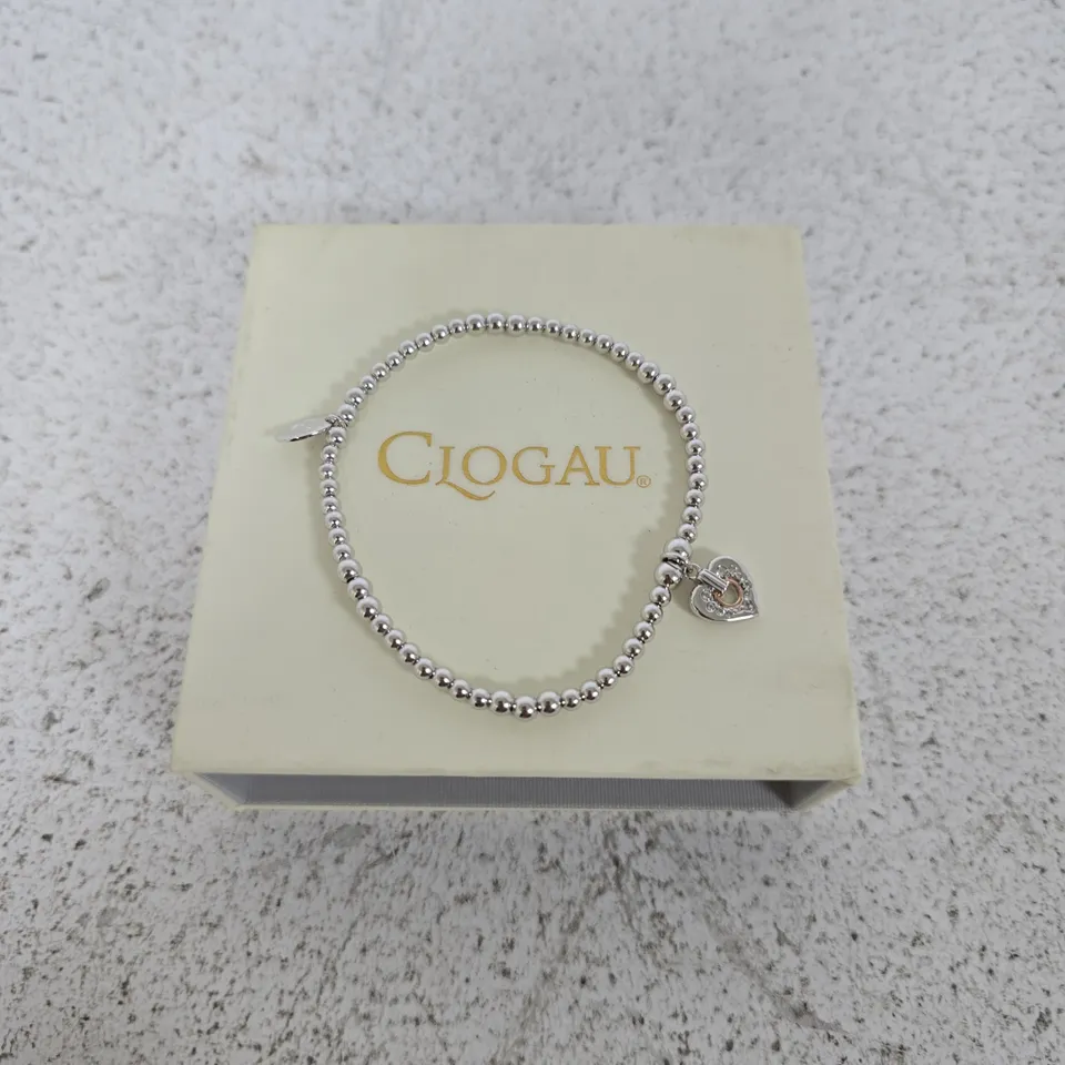 CLOGAU BEADED BRACELET WITH HEART CHARM