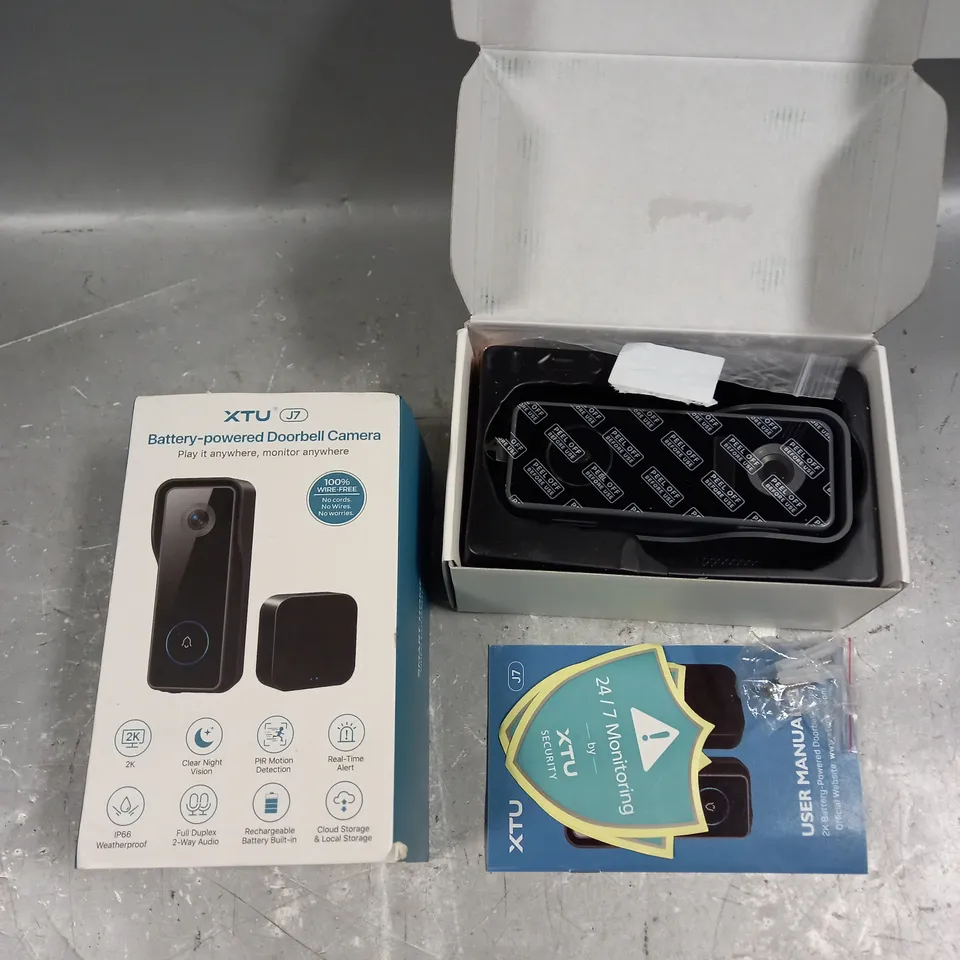 BOXED XTU BATTERY POWERED DOORBELL CAMERA