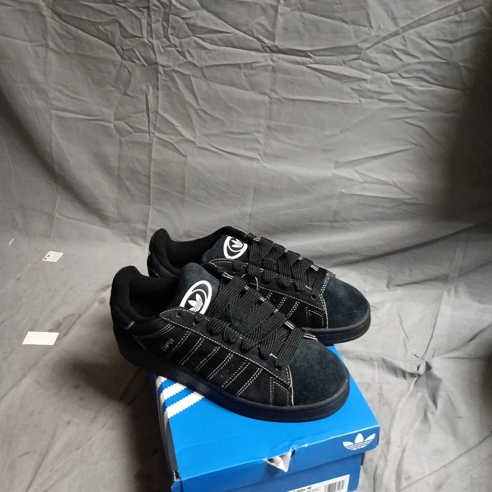 ADIDAS CAMPUS 00S W BLACK SUEDE TRAINERS UK 8