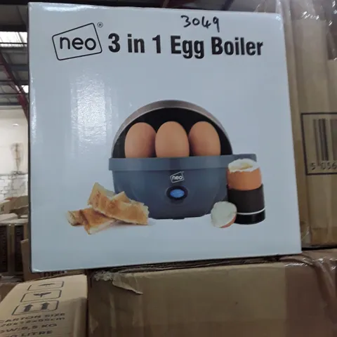 BOXED 3 IN 1 EGG BOILER.