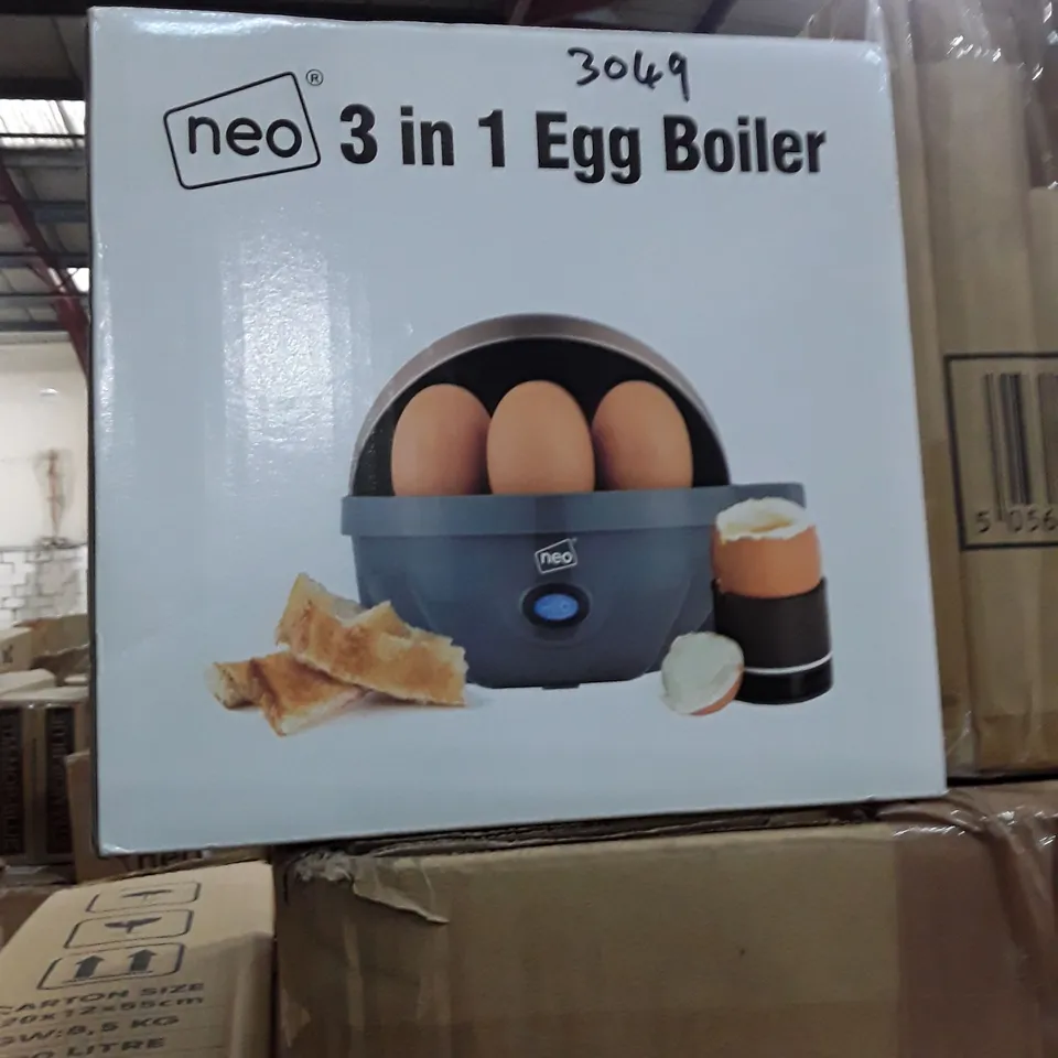 BOXED 3 IN 1 EGG BOILER.