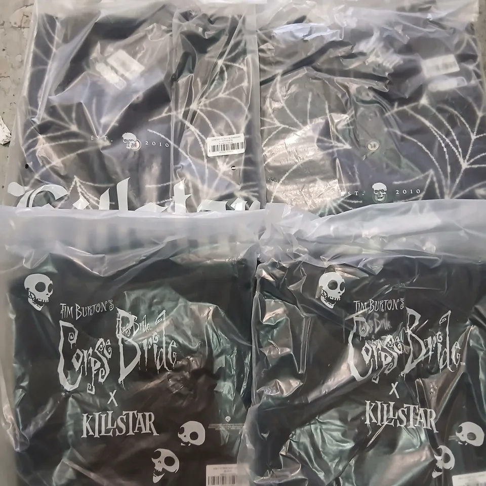APPROXIMATELY 14 ITEMS OF ASSORTED BRAND NEW KILLSTAR CLOTHING TO INCLUDE; EMILY STRIPE JUMPER AND DARK ANGEL DOTTIE CARDIGAN