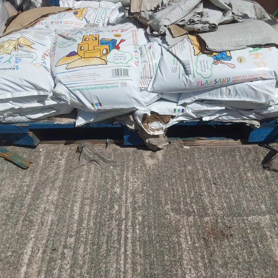 PALLET TO CONTAIN A LARGE QUANTITY OF PLAY SAND BAGS