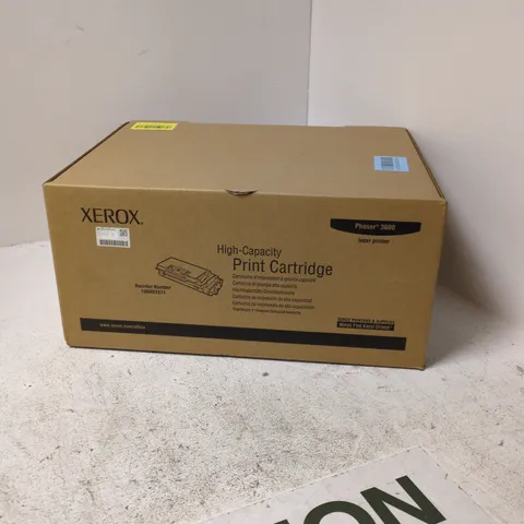 PALLET CONTAINING APPROXIMATELY 40 XEROX PRODUCTS INCLUDING HIGH CAPACITY PRINTING CARTRIDGE, PHASER 7800 ETC.