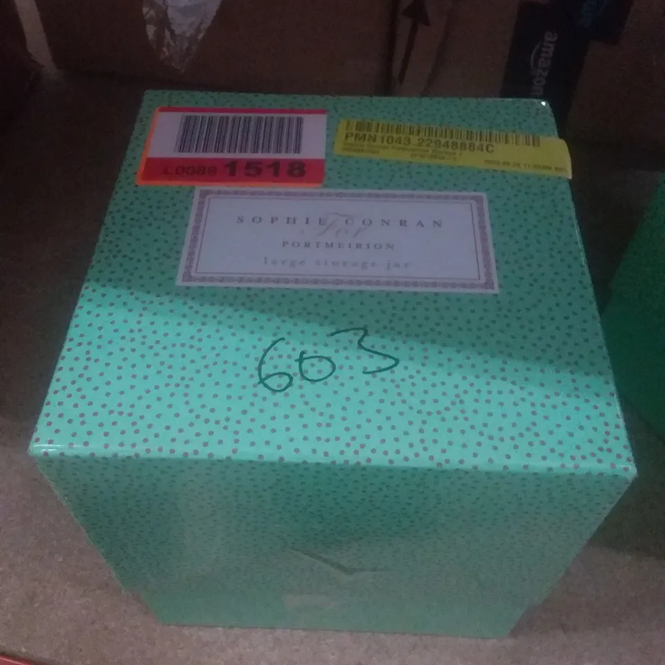 BOXED SOPHIE CONRAN PORTMEIRION LARGE STORAGE JAR