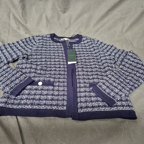 HOBBS LONDON AUDRA KNITTED JACKET - SIZE SMALL
