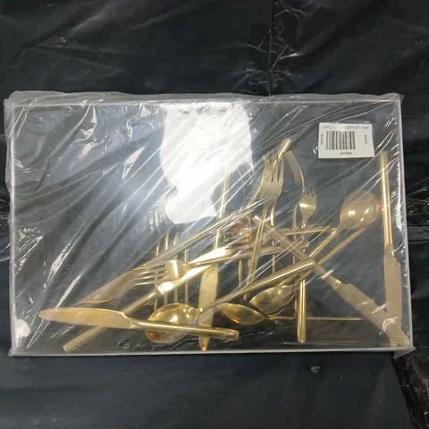 24PC GOLD CUTLERY SET 