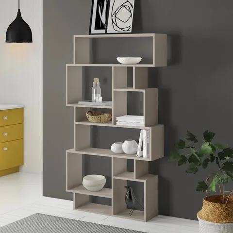 BOXED SANDRA 168.5CM H X 96CM W STANDARD BOOKCASE WHITE (1 BOX)