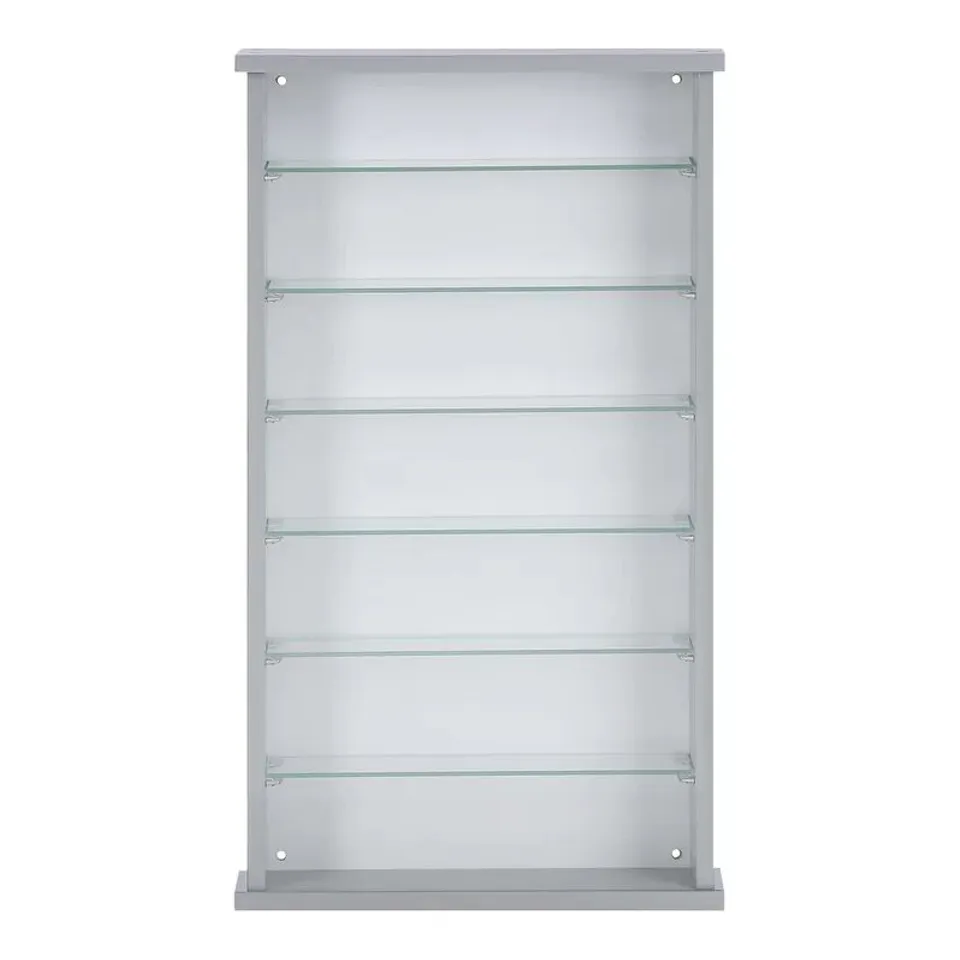 BOXED CURIO DISPLAY CABINET - WHITE (1 BOX)