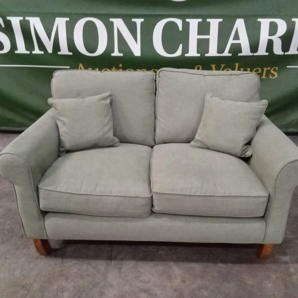 WILLIAM FABRIC 2 SEATER SOFA - OLIVE RRP £999